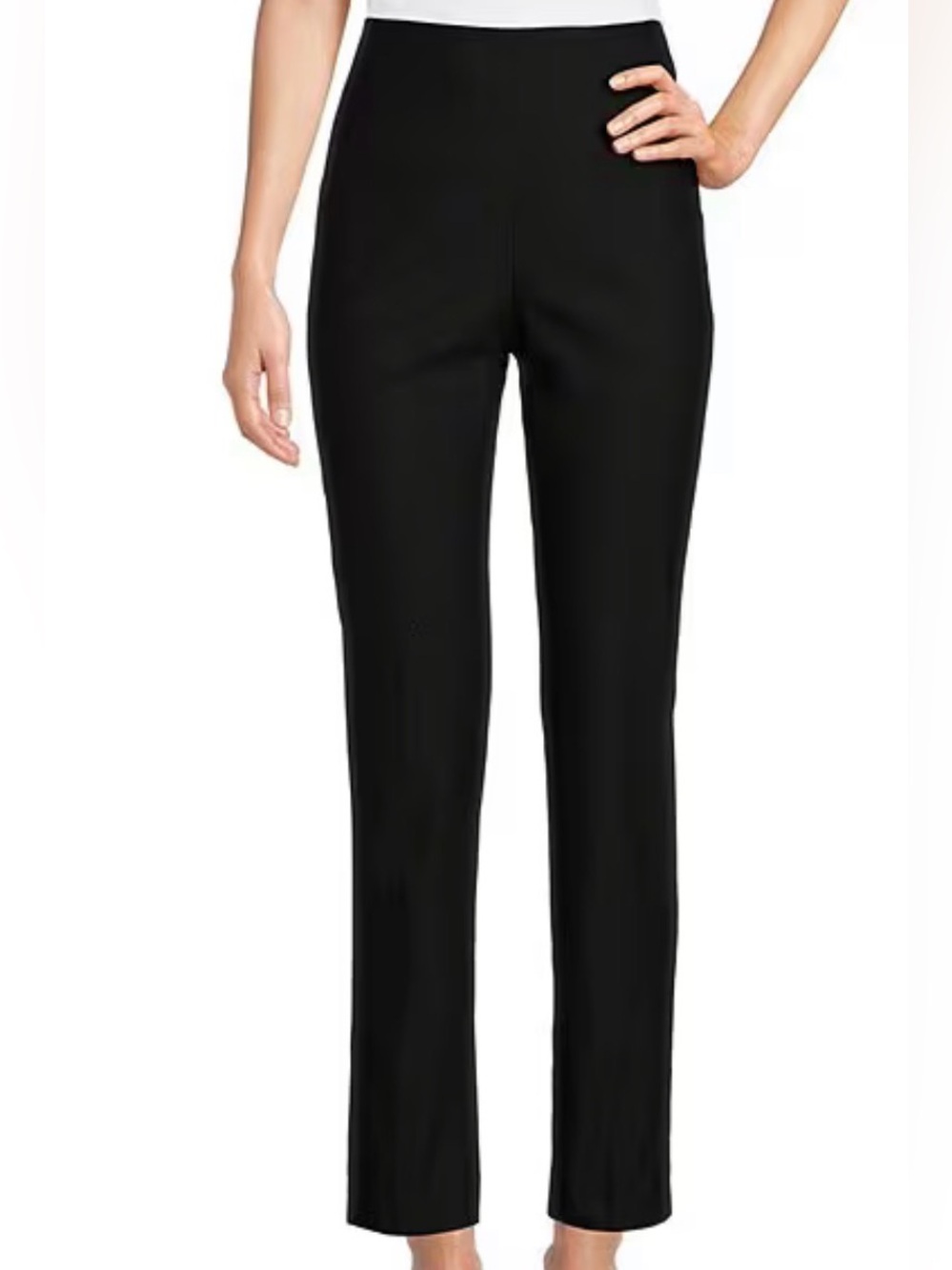 NWT - petite - Banana Republic Black Pull-On Pants, Size Large Petite